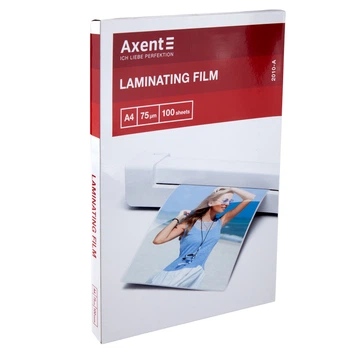 Плівка для ламінування Axent 2010-A, 75 мкм, A4, 216 x 303 мм, 100 штук