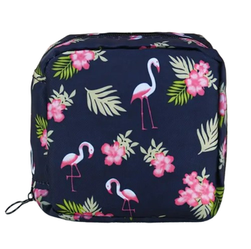 Косметичка-органайзер жіноча для гігієнічних засобів Flamingo 12х12х4 Синій 3513031