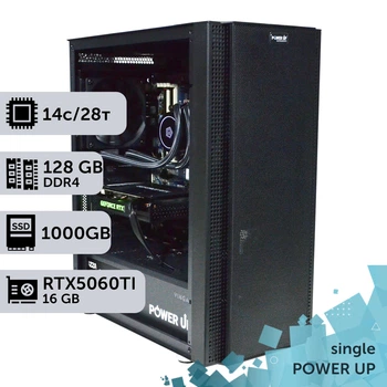 Рабочая станция PowerUp #328 Xeon E5 2690 v4 / 128 GB / SSD 1TB / GeForce RTX 5060Ti 16GB специализированная вычислительная графическая система для архитекторов и инженеров