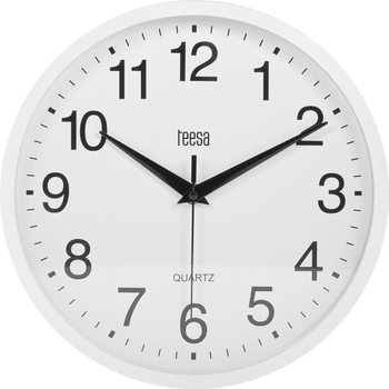Zegar ścienny Teesa TSA0037 Biały 25 cm (5901890081818)