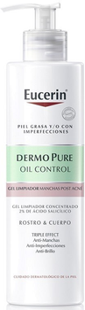 Żel do mycia twarzy Eucerin DermoPure na plamy potrądzikowe o potrójnym działaniu 400 ml (4006000075716)