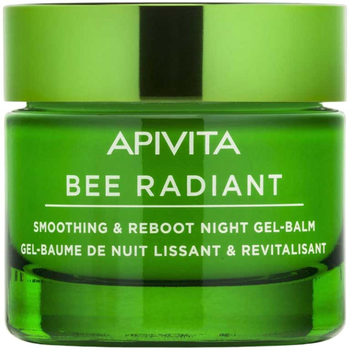 Гель-бальзам для обличчя Apivita Bee Radiant антивіковий нічний 50 мл (5201279091507)