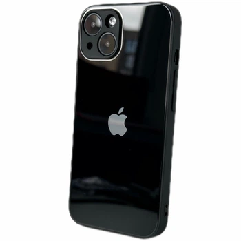 Чехол Glass Case Black для Apple iPhone 14