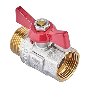Кран шаровой Waterpro WP607-20FMW - 3/4" ГШБ (стальная бабочка) (WP3294)