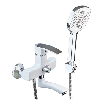 Смеситель для ванной Mixxus Magnum 009 Euro White-Chrome MI6203