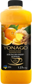 Концентрат напою Yonago Чай Апельсин з імбиром та корицею 1250 г (4823113304591)