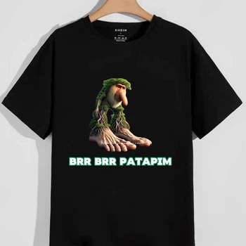 Чоловіча футболка Brr brr patapim 1 PG09103 goodreclama S Чорний