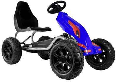 Гоночний автомобіль педальний Lean Cars Go-Cart B012 Синій (5908275996019)