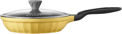 Patelnia Buydeem aluminiowa z nieprzywierającą powłoką Mellow Yellow 25 cm (6950386615456)