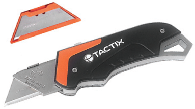 Нож 150мм трапециевидный металлический +5 лезвий [INSKSKSKT150005MT0] TACTIX