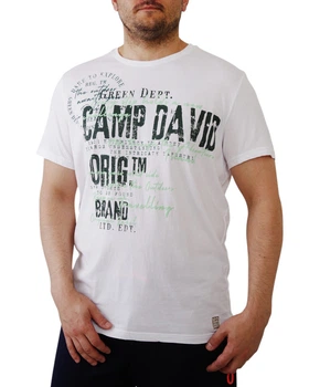 Футболка кор.рукав CAMP DAVID (2504-3113-32/25) Білий S