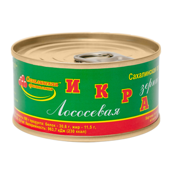 Икра лососевая Сахалинская оригинальная 120г