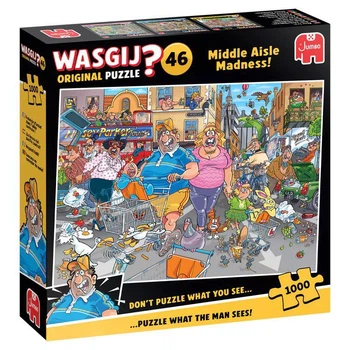 Пазл Jumbo Wasgij Original 46 - Middle Aisle Madness! 1000 елементів (1110100505)