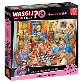 Пазл Jumbo Wasgij Destiny 25 - Games Night! 1000 елементів (1110100594)