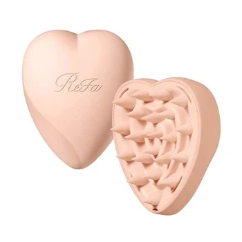 Массажная щетка для ухода за кожей головы ReFa Heart Brush For Scalp, цвет матовый персиковый