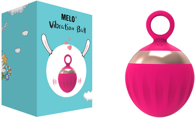 Массажер Melo Vibration ball в форме шара Малиновый (002420)