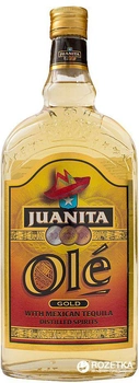 Текила Juanita Ole Gold 0.7 л 38% (4013227010956)