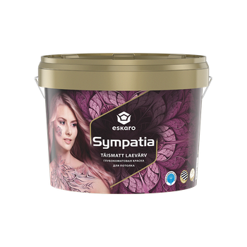 Краска для потолка Eskaro Sympatia глубокоматовая антибликовая Белая 9.5 л