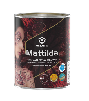 Краска для стен Eskaro Mattilda бархатисто-матовая моющаяся Белая 0.95 л