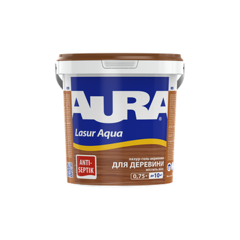 Лазурь для дерева Aura Lasur Aqua шелковисто-матовая Бесцветная 0.75 л