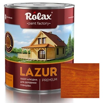 Лазурь для древесины Rolax Lazur Premium №110 вишня глянцевая 0.75 л