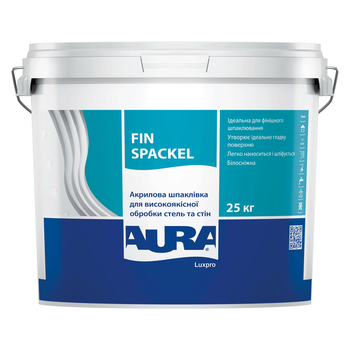 Шпатлевка акриловая финишная Aura Luxpro Fin Spackel Белая 25 кг