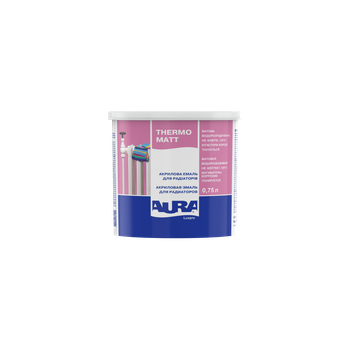 Емаль для радіаторів термостійка Aura Luxpro Thermo Matt Біла матова 0,45 л (0,54 кг)