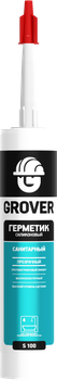 Герметик силиконовый санитарный Grover S100 300 мл белый
