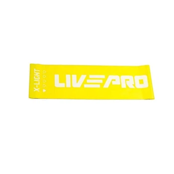 Еспандер стрічка LivePro FITNESS BAND X-LIGHT 200х15см (2,3кг) Жовтий