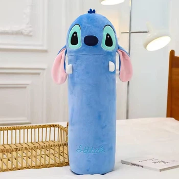 Мягкая игрушка обнимашка сплюшка батон стич 70 см с ушками подушка stich disney синий (9113)
