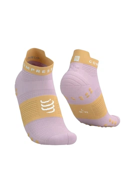 Носки для спорта компрессионные Compressport XU00047B3083T1 Pro Racing Socks v4.0 Run Low Roseate/Buff Orange размер T1 (36–39)