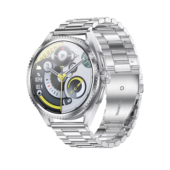 Умные часы Lemfo CF52 Metal для измерения давления и пульса (Серебристый)