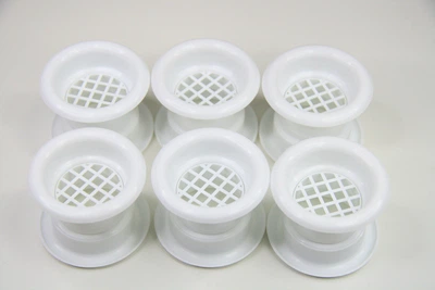 Решітка дверна втулка airRoxy кількість 6шт white (02-114)
