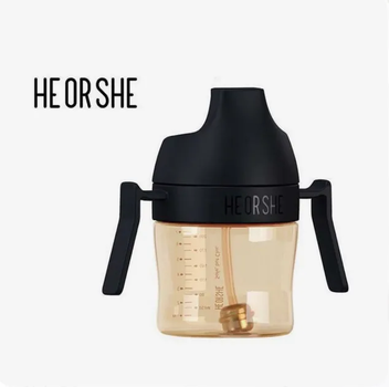 Антиколіковий поїльник HEORSHE Black +6m, 210 мл