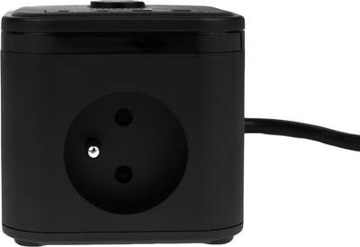 Przedłużacz Huslog HUS1003 Cube Extension Cord with USB Black (OWN000066)