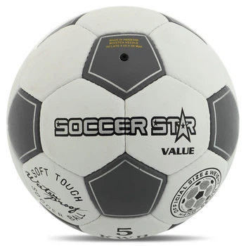 Мяч футбольный Core Soccer Star 6033 размер №5 White-Grey