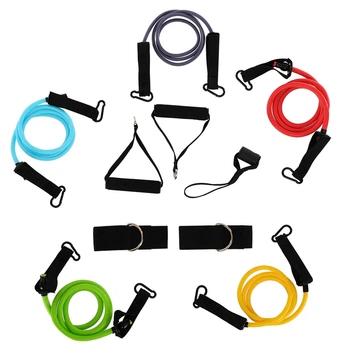 Эспандер многофункциональный для фитнеса 5 жгутов Zelart Resistance Band 5449