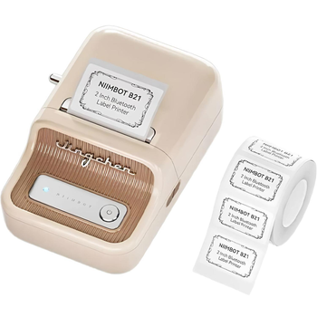 Термопринтер для печати наклеек NIIMBOT B21 (1AC1C172001) Cream