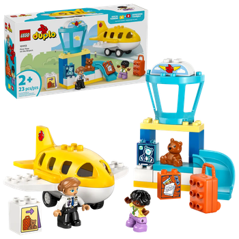 Zestaw klocków LEGO Duplo Pierwszy raz na lotnisku 23 elementy (10443)