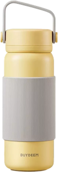 Термос Buydeem з заварником Mellow Yellow 400 мл (6950386607833)