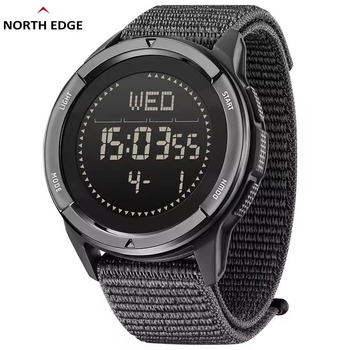 Часы мужские электронные North Edge Alps Black водостойкие, тактические, противоударные, с компасом