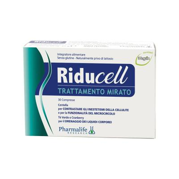 Диетическая добавка Riducell Редусел для выведения излишней жидкости "Дренаж и борьба с целлюлитом", 30 таб