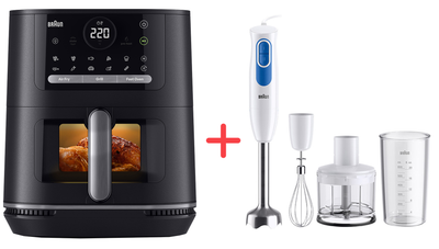 Мультипіч BRAUN MultiFry 5 HF5073+ в подарунок Блендер BRAUN MultiQuick 2 MQ 20236 M WH