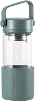 Termobutelka Buydeem szklana z zaparzaczem Cozy Greenish 350 ml (6950386606805)