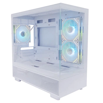 Корпус 1stPlayer Mi5-WH-2FC7R-W-1FC7-W White без БП