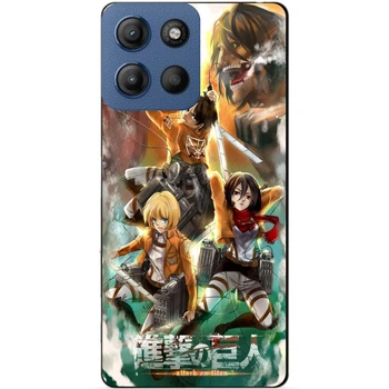 Чехол силиконовый бампер Candy для Motorola Moto G15 с рисунком Атака на Титанов Attack on Titan