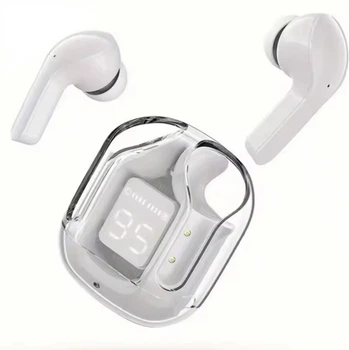 T2 TWS Беспроводные Bluetooth-наушники с цифровым дисплеем и Hi-Fi звуком. Белые