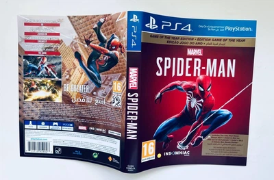 Marvel Spider Man Game of the Year Edition - PS4 (обложка), Б/У