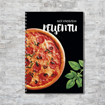 Кулінарний блокнот для запису рецептів A5 на спіралі, 100 сторінок ENTERSTORE (art. RECIPE-1002)