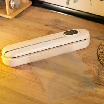Вакууматор Vacuum Sealer розовый 300 Вт 1 режим ABS-пластик + 10 пакетов упаковщик для продуктов